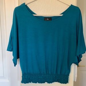 Teal Wide Sleeve Blouse Women’s Size Small